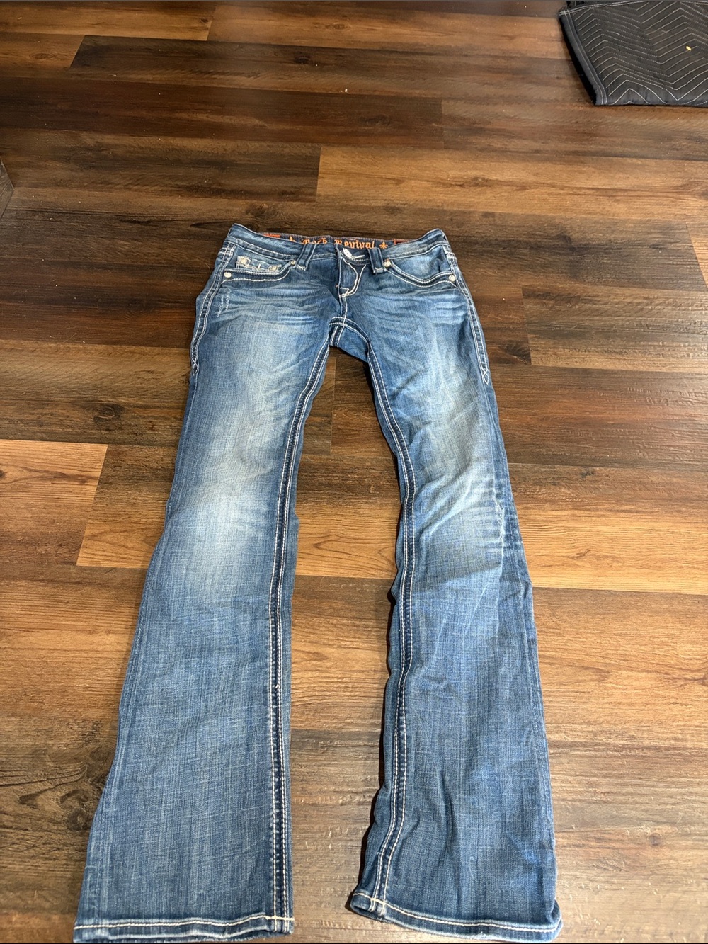 Rock Revival Faded Blue Flare Jeans